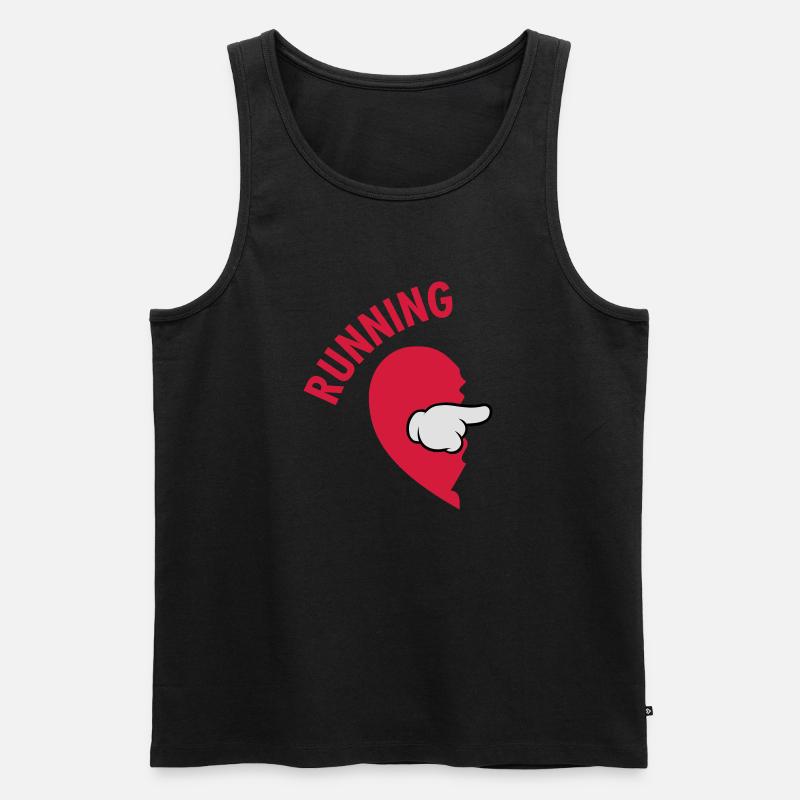 Running Partner (Part 1) - Männer Premium Bio Tank Top - Schwarz
