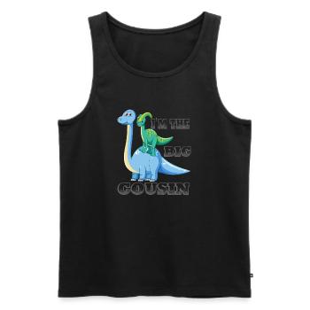 I'm the big cousin gift - Men's Premium Organic Tank Top - black - Front - Michal (187cm)