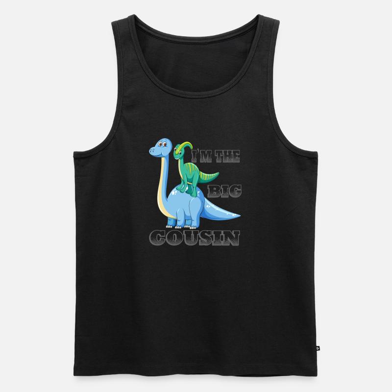 Ich bin das große Cousin-Geschenk - Männer Premium Bio Tank Top - Schwarz