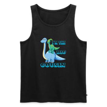I'm the big cousin gift - Men's Premium Organic Tank Top - black - Front - Michal (187cm)