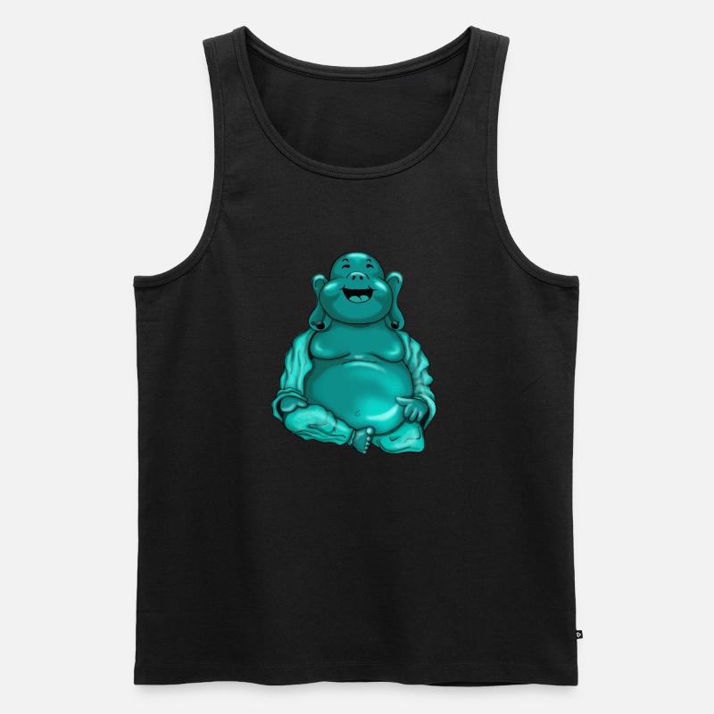 Buddha - Männer Premium Bio Tank Top - Schwarz