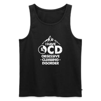 I have ocd obsessive climbing disorder Design - Männer Premium Bio Tank Top - Schwarz - Vorne - Michal (187cm)