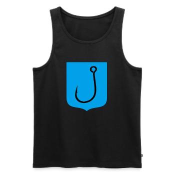 Haken - Männer Premium Bio Tank Top - Schwarz - Vorne - AI Model Male 178 light (178cm)
