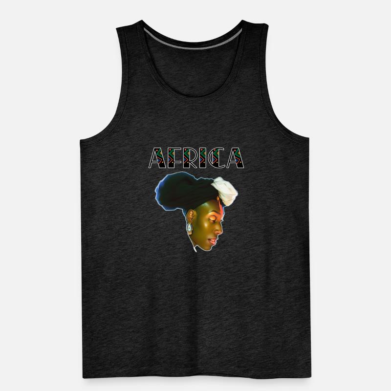 AFRICA Canottiera ecologica premium da uomo