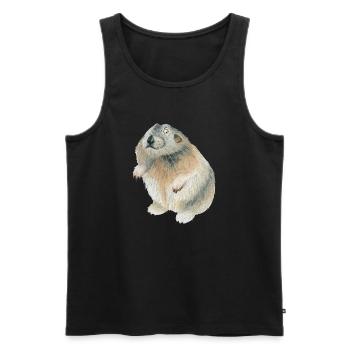 Lemming - Männer Premium Bio Tank Top - Schwarz - Vorne - Michal (187cm)