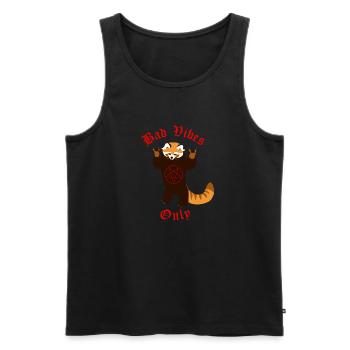 Bad vibes only - Débardeur bio Premium Homme - noir - Devant - Michal (187cm)