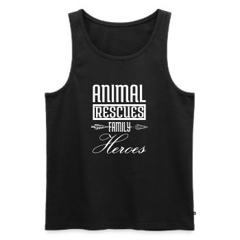 animal care love for animals gift idea - Männer Premium Bio Tank Top - Schwarz - Vorne - Michal (187cm)