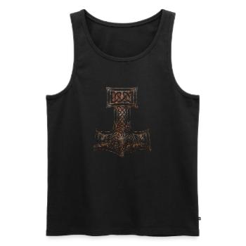 Wikinger norden valhalla schweden skandinavien flaga - Männer Premium Bio Tank Top - Schwarz - Vorne - Michal (187cm)