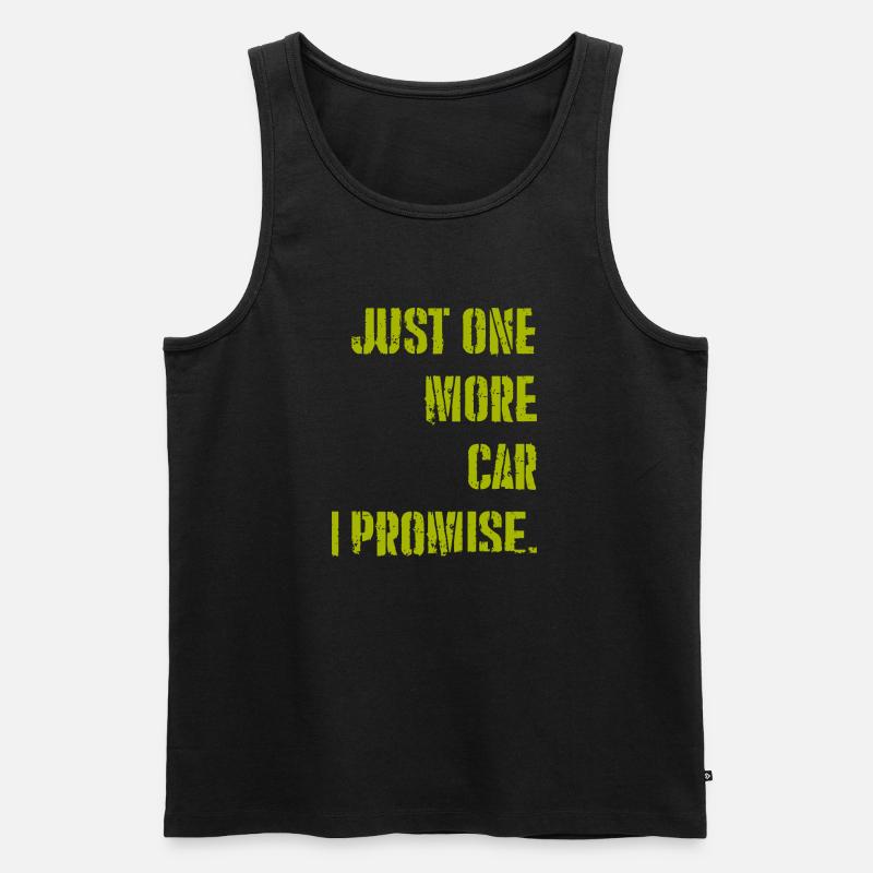 Nur noch ein CAR, versprochen - Männer Premium Bio Tank Top - Schwarz