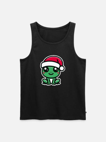 Christmas Frog - Men's Premium Organic Tank Top - black