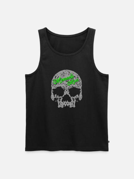 Memento Mori Skull - Men's Premium Organic Tank Top - black