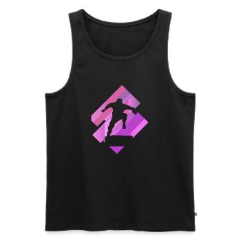 Parkour Hip - Männer Premium Bio Tank Top - Schwarz - Vorne - Michal (187cm)