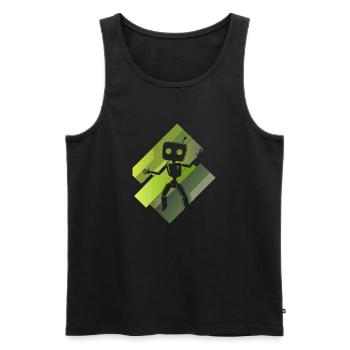 Roboter Cyborg Technologie - Männer Premium Bio Tank Top - Schwarz - Vorne - Michal (187cm)