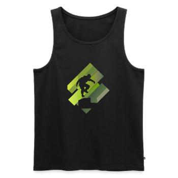 Parkour Acrobatics Stuntman - Men's Premium Organic Tank Top - black - Front - Michal (187cm)