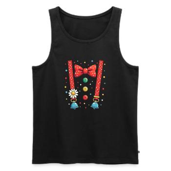 Clown Costume - Carnival Women Men - Men's Premium Organic Tank Top - black - Front - Michal (187cm)