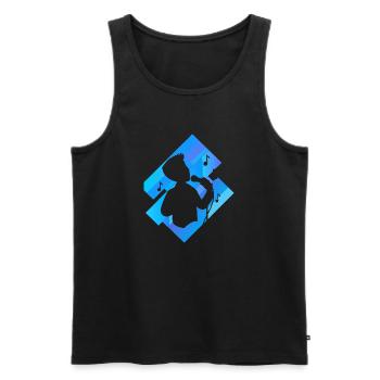 Singing Tenor Singing - Men's Premium Organic Tank Top - black - Front - AI Model Male 178 light (178cm)