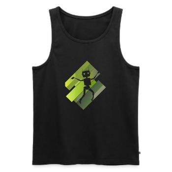 Robotik Informatik Tech - Männer Premium Bio Tank Top - Schwarz - Vorne - AI Model Male 178 light (178cm)