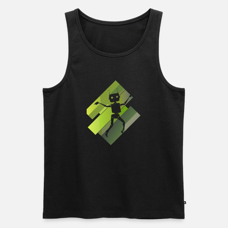 Robotique Informatique Tech - Débardeur bio Premium Homme - noir