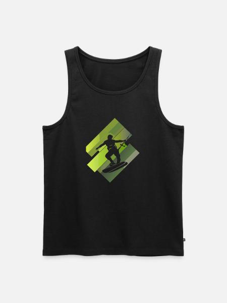 Wakeboarding Wakeboard - Männer Premium Bio Tank Top - Schwarz