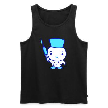 Ente Krankenschwester Arzt Spritze Krankenhaus süß - Männer Premium Bio Tank Top - Schwarz - Vorne - AI Model Male 178 light (178cm)