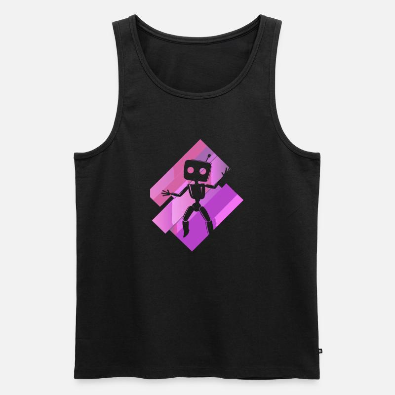 Robotik Technologie Informatik - Männer Premium Bio Tank Top - Schwarz