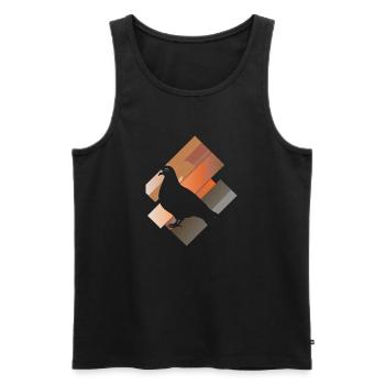 Pigeons Turtle Doves Pigeon Manure - Men's Premium Organic Tank Top - black - Front - Michal (187cm)