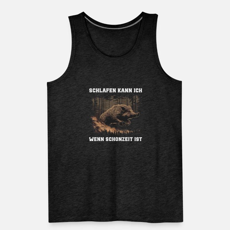 Jäger Schonzeit Männer Premium Bio Tank Top