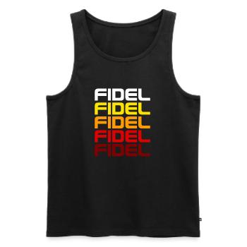 Cuba - Cuba - Fidel Castro - Caribbean - Island - Men's Premium Organic Tank Top - black - Front - AI Model Male 178 light (178cm)