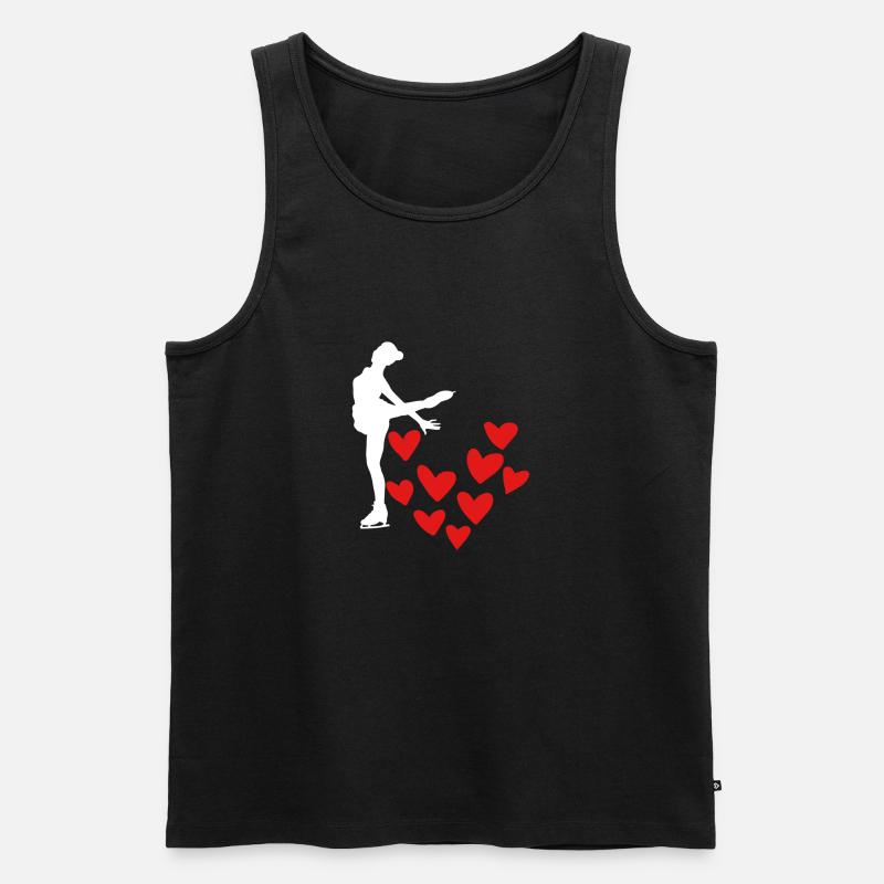 Eisläuferin - Männer Premium Bio Tank Top - Schwarz
