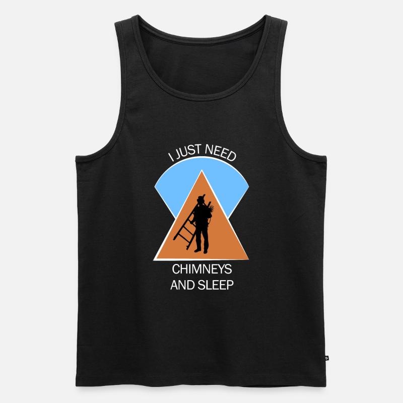 Schornsteinfeger Schlotfeger - Männer Premium Bio Tank Top - Schwarz