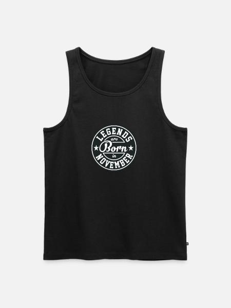 Legends born born birthday gift Gebu - Men's Premium Organic Tank Top - black