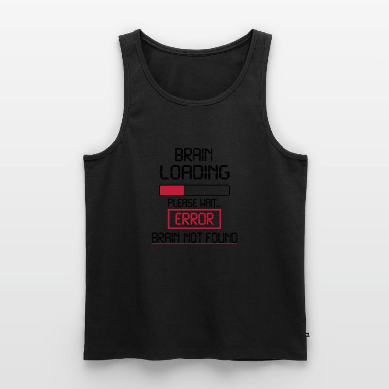 brain loading error Männer Premium Bio Tank Top