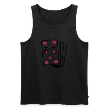Doll-y-Girl Dame Trumpf - Männer Premium Bio Tank Top - Schwarz - Vorne - AI Model Male 178 light (178cm)