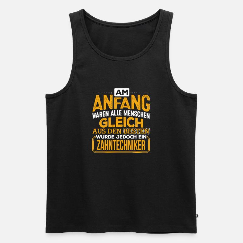 ZAHNTECHNIKER - Der Beste - Männer Premium Bio Tank Top - Schwarz
