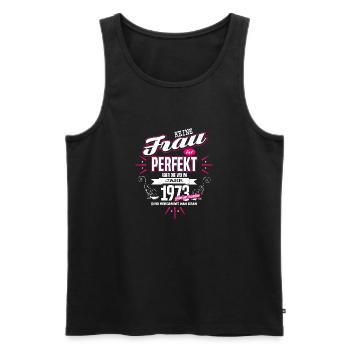 Perfekte Frau - Geboren 1973 - Männer Premium Bio Tank Top - Schwarz - Vorne - Michal (187cm)