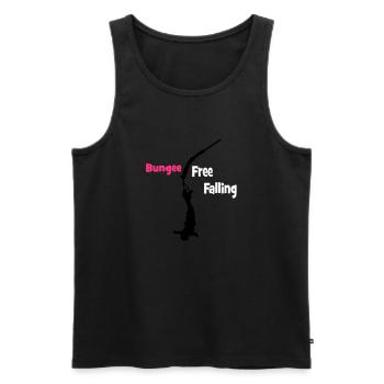Bungee Fall - Men's Premium Organic Tank Top - black - Front - AI Model Male 178 light (178cm)