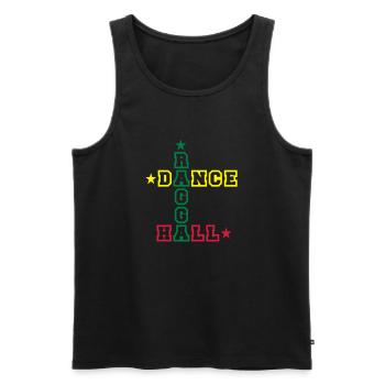 ragga dance hall - Débardeur bio Premium Homme - noir - Devant - Michal (187cm)