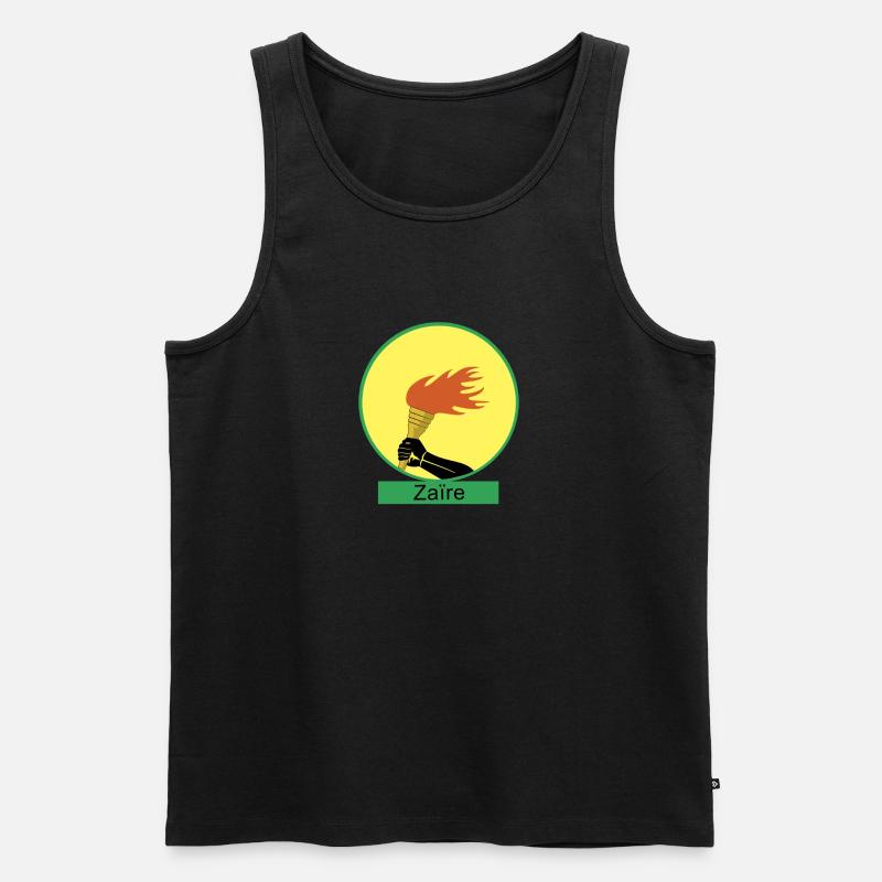 Zaire 1 - Männer Premium Bio Tank Top - Schwarz