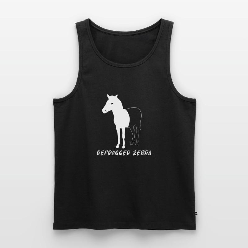 Defragged Zebra Admin Geek Programmierer Geschenk Männer Premium Bio Tank Top