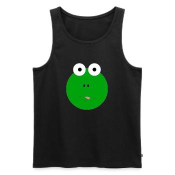 frog frog toad funny gift funny funny funny - Men's Premium Organic Tank Top - black - Front - AI Model Male 178 light (178cm)