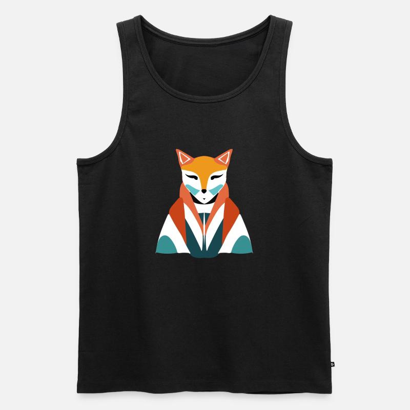 Fuchs - Männer Premium Bio Tank Top - Schwarz