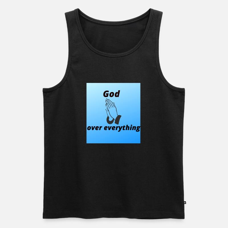 Gott über alles - Männer Premium Bio Tank Top - Schwarz