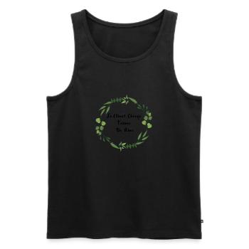Le Climat Change Faisons De Même - Débardeur bio Premium Homme - noir - Devant - Michal (187cm)