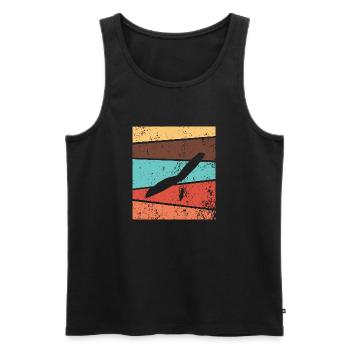 Paragliding Paraglider Geschenk - Männer Premium Bio Tank Top - Schwarz - Vorne - Michal (187cm)