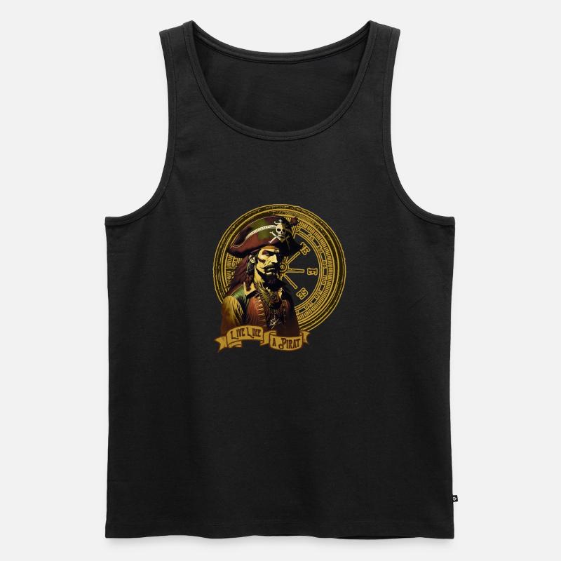 Live - Männer Premium Bio Tank Top - Schwarz