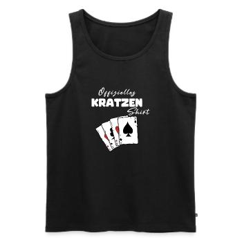 Scratch Official Shirt - Men's Premium Organic Tank Top - black - Front - AI Model Male 178 light (178cm)