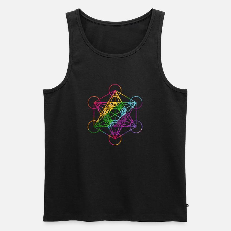 Metatron 7 - Männer Premium Bio Tank Top - Schwarz