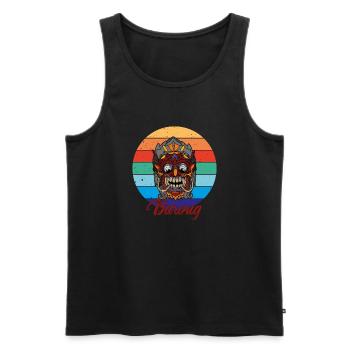Barong Balinesische Mythologie Indonesien - Männer Premium Bio Tank Top - Schwarz - Vorne - Michal (187cm)