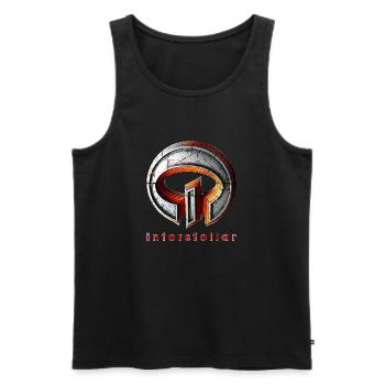 interstellar symbol design von 74elements - Männer Premium Bio Tank Top - Schwarz - Vorne - AI Model Male 178 light (178cm)