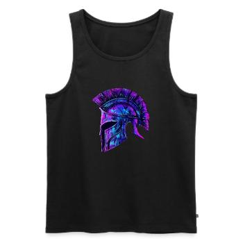 Spartacus Leondias und seine 300 Kämpfer Sparta - Männer Premium Bio Tank Top - Schwarz - Vorne - AI Model Male 178 light (178cm)